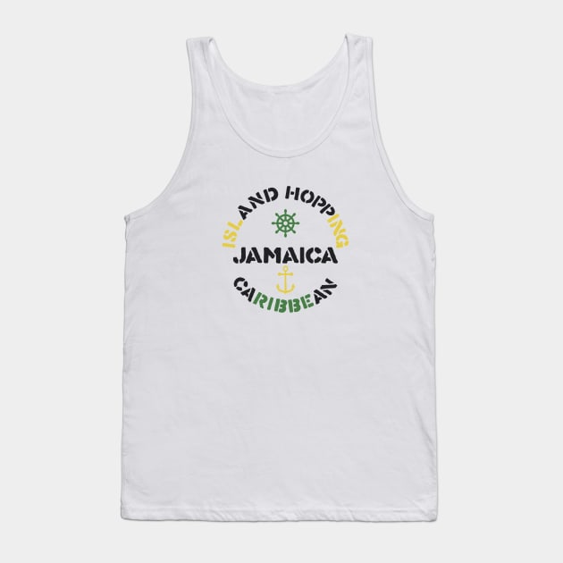 Jamaica Caribbean Island Hopping Tank Top by Yule